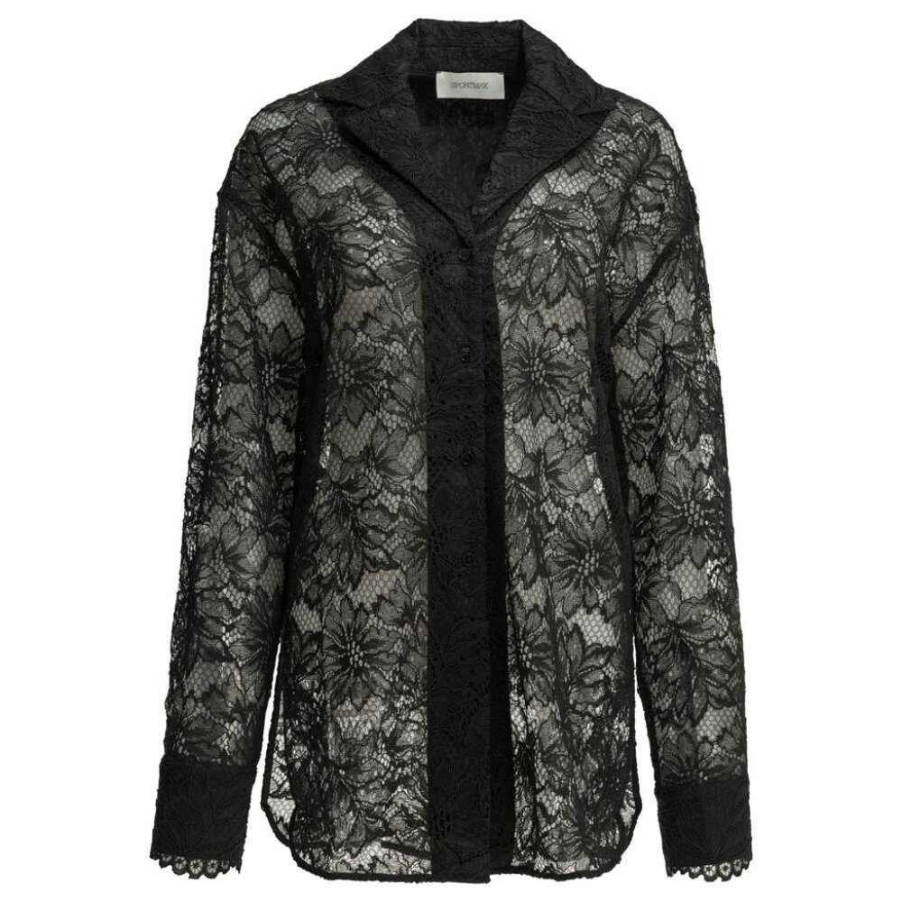 Max Mara Sportmax Casual Lace Shirt Tag Size S Women